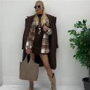 camicia in panno con bottoni cloth